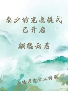 秦少的宠妻模式已开启