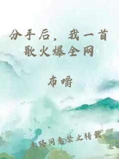 分手后，我一首歌火爆全网